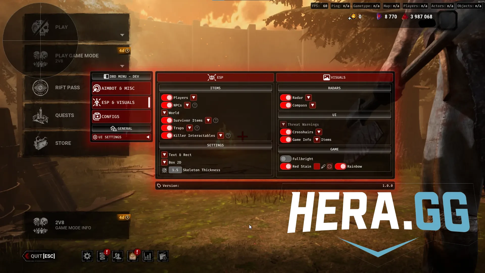 DBD ESP and Wallhack Features