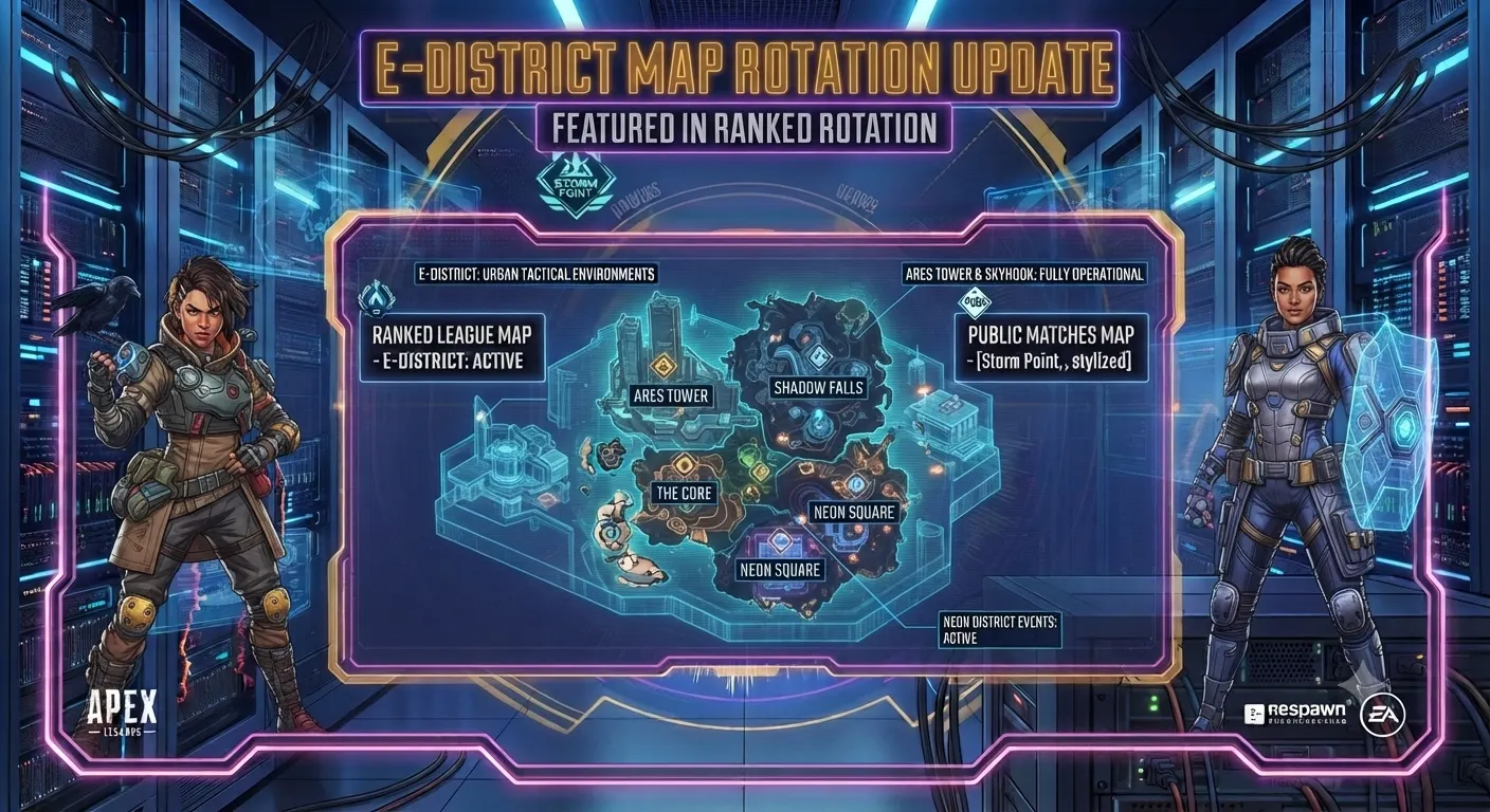 E-District map featured in ranked rotation