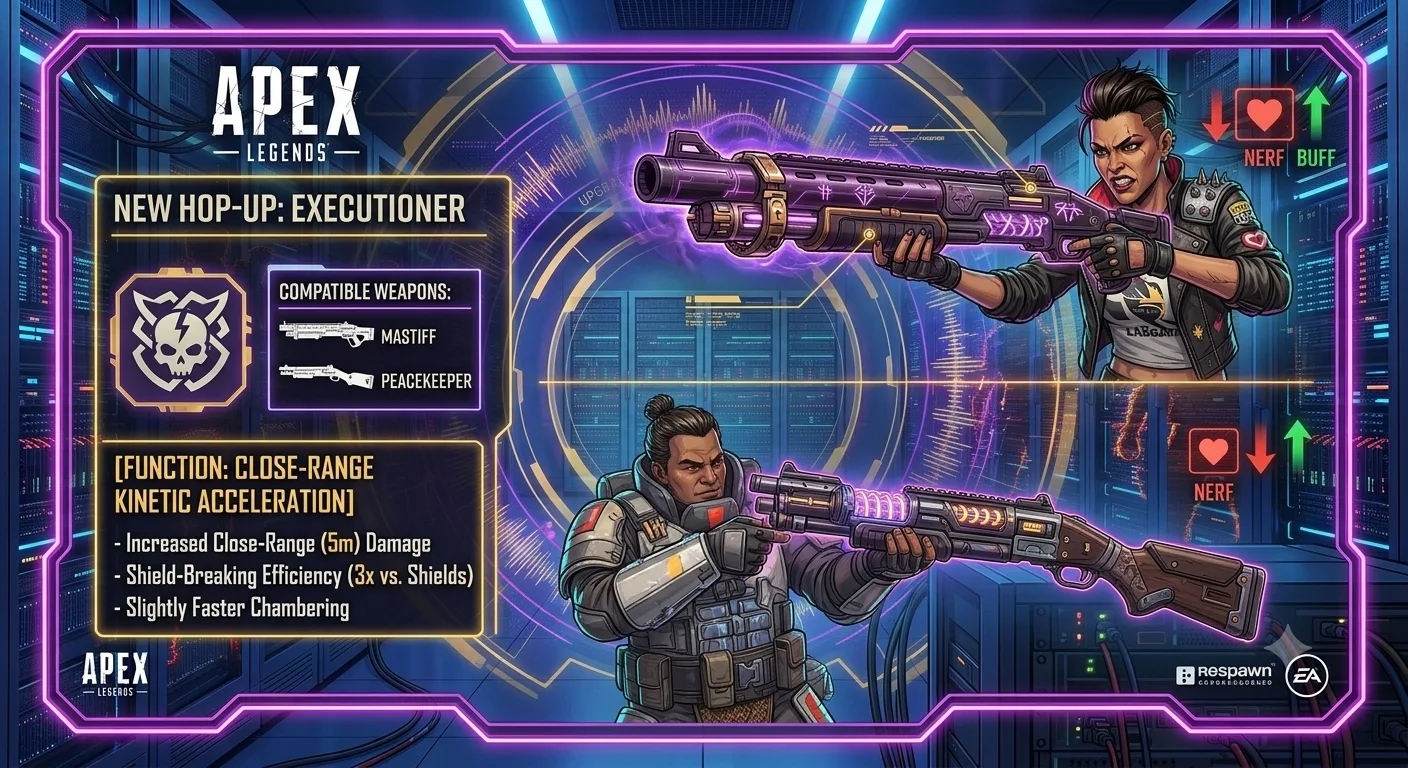 New Executioner hop-up for Peacekeeper and Mastiff shotguns in Apex Legends