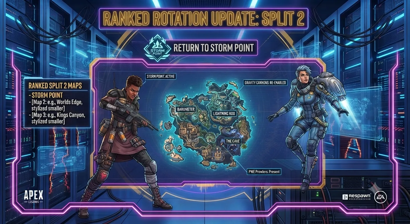 Storm Point map returning to ranked rotation in Apex Legends Split 2